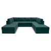 П-образный диван Копенгаген Набор 2 Темно Зеленый Велюр