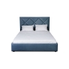 Кровать Дерби Синий  с подъемным механизмом