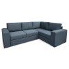 Угловой  диван Лемвиг Синий рогожка