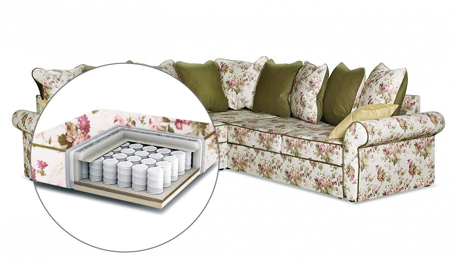 Халланд Диван с независимым пружинным блоком