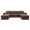 П-образный диван Карлстад Шоколадный Велюр 