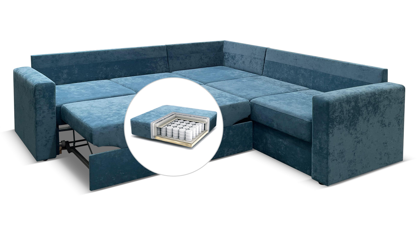 Кольдинг Диван с независимым пружинным блоком