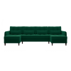 П-образный диван Ультра Изумрудный велюр
