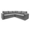 Угловой диван Ольборг Серый велюр