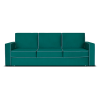 Диван прямой Стокгольм Зелёный / серый