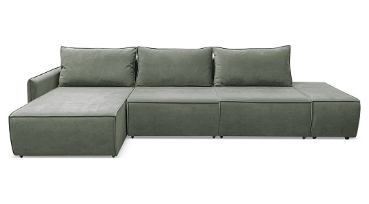 Угловой диван Токио Мах Оливковый велюр