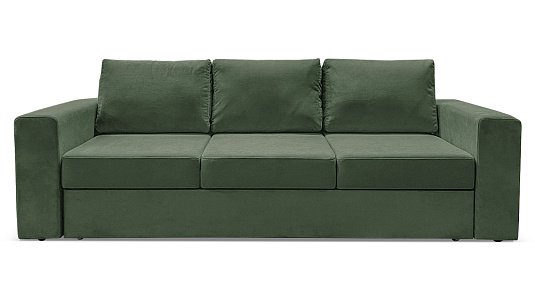 Прямой диван Йеллинг 2 Велюр Зеленый 