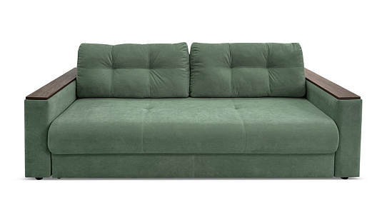 Прямой диван Анкона М Оливковый велюр