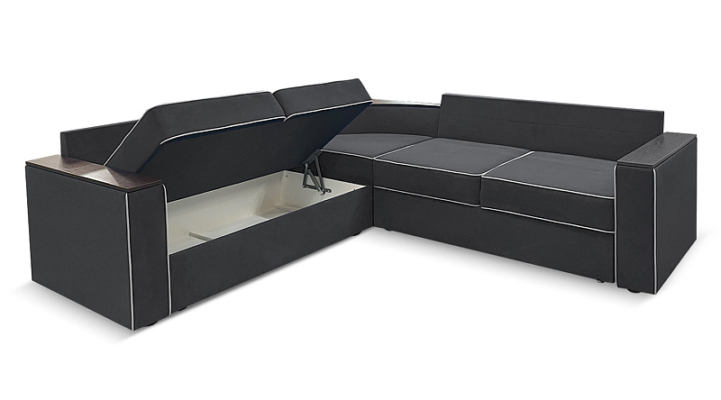 Угловой диван с полкой в углу Кируна, рис.5