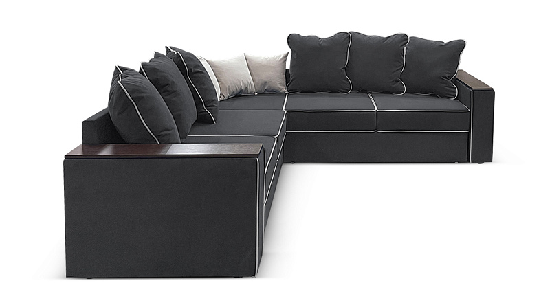 Угловой диван с полкой в углу Кируна, рис.2