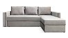 Недорогой Угловой диван Лунден дельфин с ящиком для белья