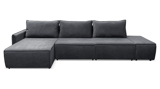 Угловой диван Токио Мах Графитовый велюр