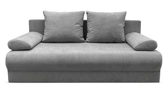 Прямой диван еврокнижка Аверсо Серый