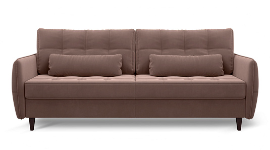 Диван прямой Ультра Темно Бежевый велюр