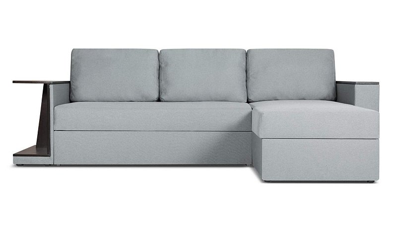Угловой диван Берг со столиком со столиком, механизм дельфин