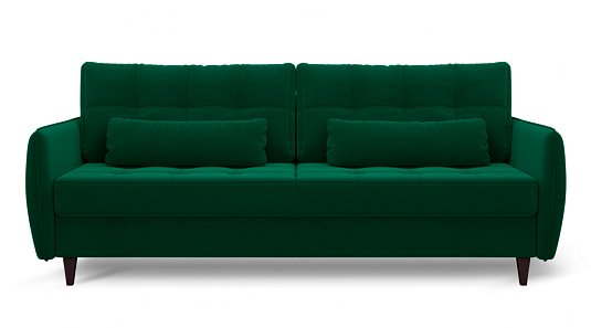 Диван прямой Ультра Изумрудный велюр